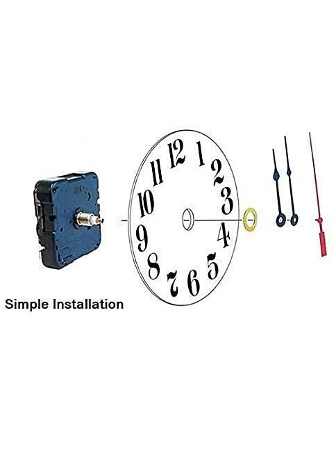 QWENOX QWENOX A Product of SONAM Sweep Silent Movement Machine for Wall Clock Made in India 100 6 GoldBlackSilver  - Image 5