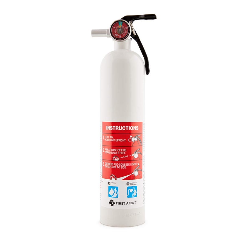 FIRST ALERT AUTOMAR10 Car and Marine Fire Extinguisher, FE10GR, UL RATED 10-B:C, White, 1-Pack - Image 1