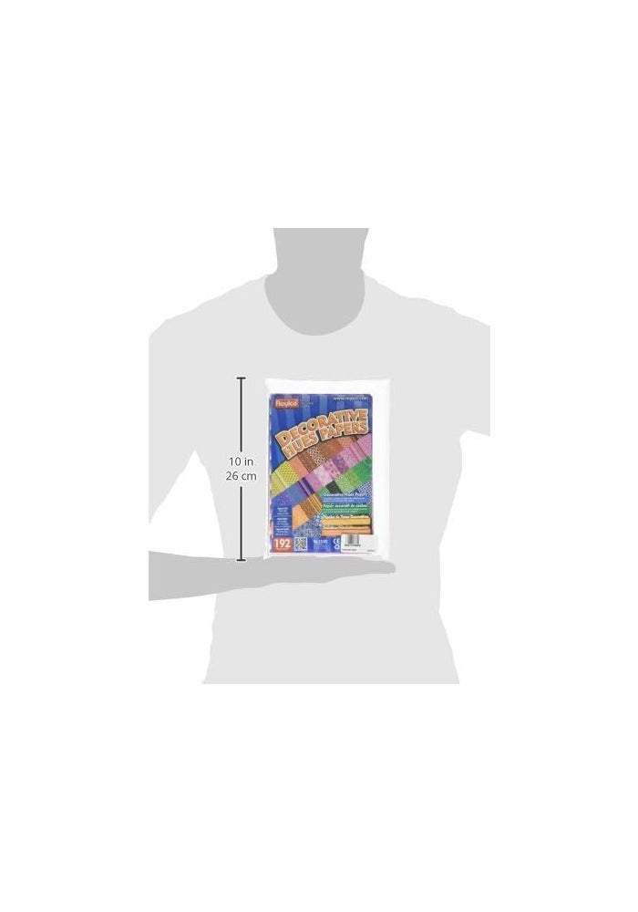 Roylco Decorative Hues Paper Pack - 192 Sheets of Vibrantly Colored and Patterned Paper (8.5 x 5.5 in) - Image 2