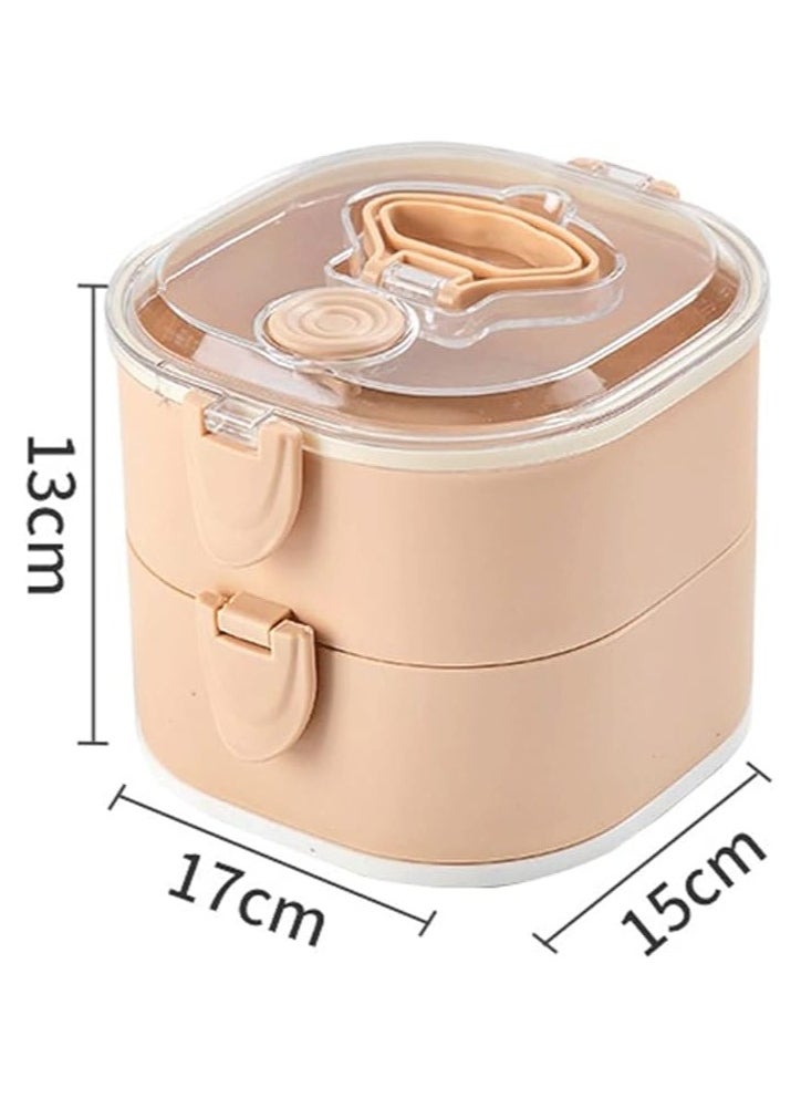 Generic - Lunch Box |  2 Tier Food Storage Containers | Vacuum Insulated Meal Storage Lunch Box with Handle for Office Men, Women, Kids - Image 1