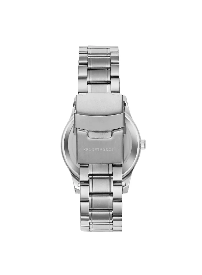 KENNETH SCOTT Men's Stainless Steel Analog Watch K23029-SBSW - 38 mm