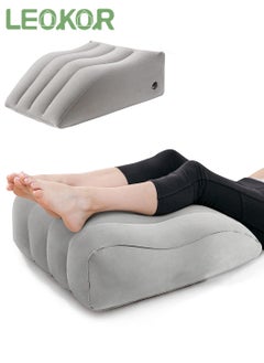 LEOKOR Inflatable Leg Wedge Pillow, Positioner Pillows Suitable for Leg Lift Rest, Comfort Leg Pillows Suitable for Improving Sleep Quality or Reduce Swelling  - Image 1