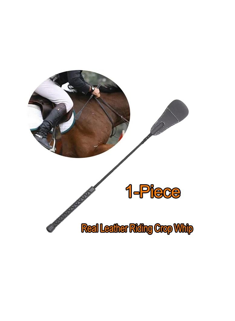 Generic 1-Piece Real Leather Riding Crop Whip,Genuine Top Premium Quality Equestrianism Horsewhip - Image 1
