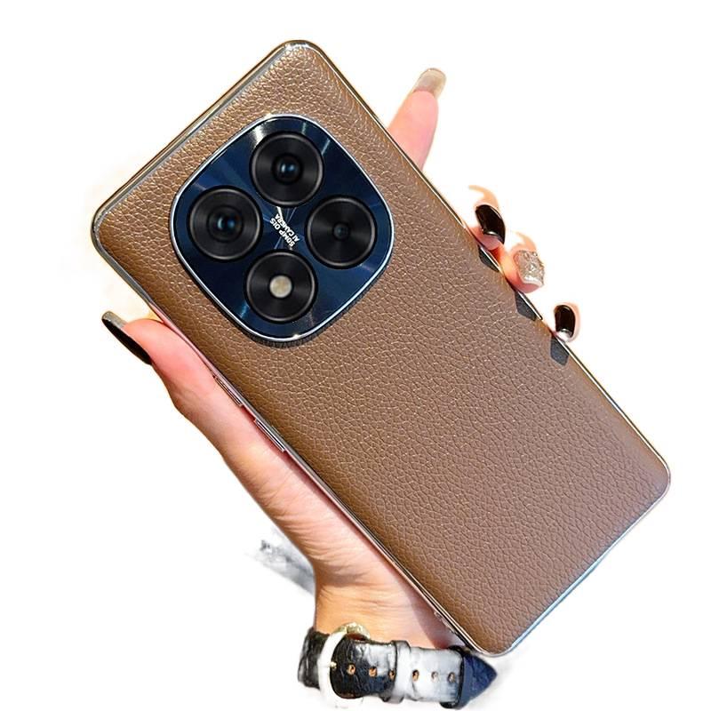 غطاء واقي، مقاوم للصدمات لـ Redmi Note 14، ملمس جلد، وردي، حماية من السقوط باللون الوردي للتخزين العملي للمدرسة للمكتب - Image 3