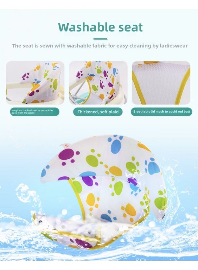 ORiTi عربة مشي للأطفال متعددة الوظائف مضادة للتقلبات قابلة للتعديل في الارتفاع قابلة للطي مع لعبة موسيقية - نمط موسيقي وردي - Image 5