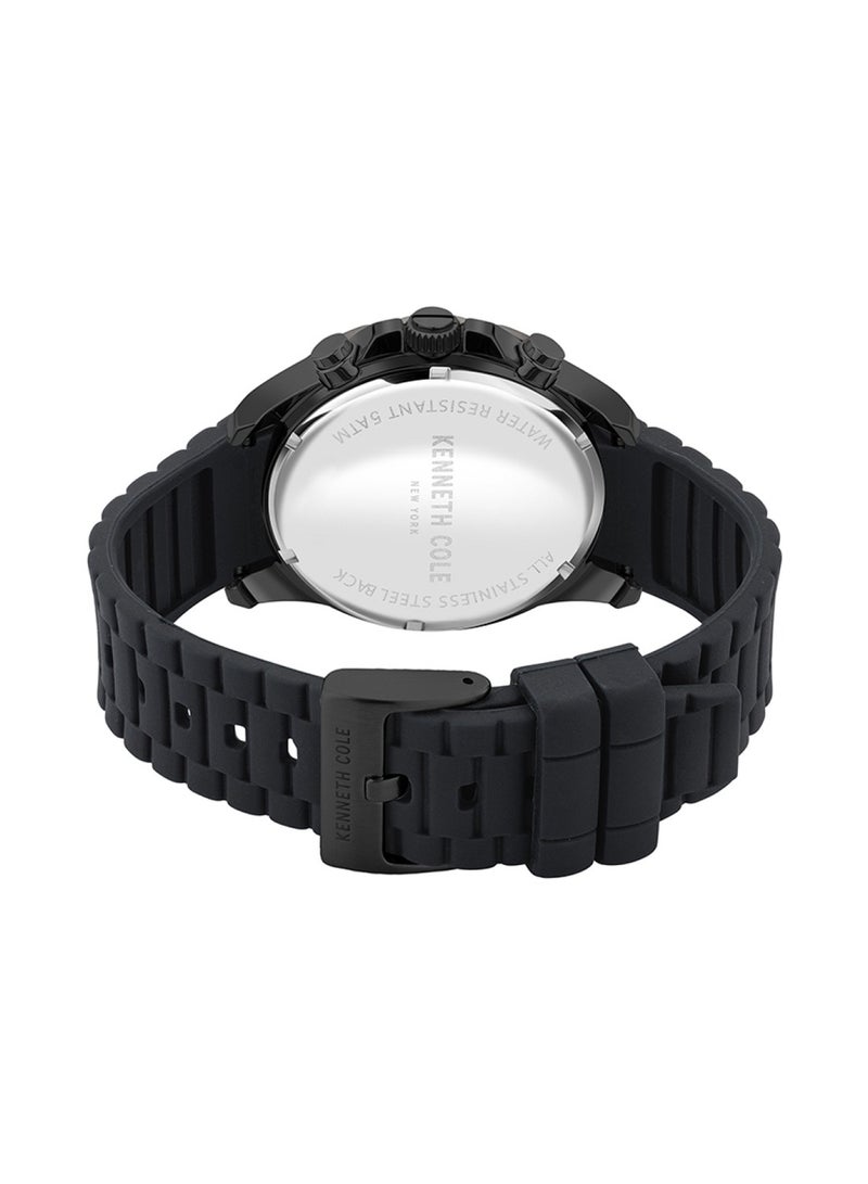 Kenneth Cole Men Fashion Silicone Quartz Watch KCWGO2105002 - Image 3