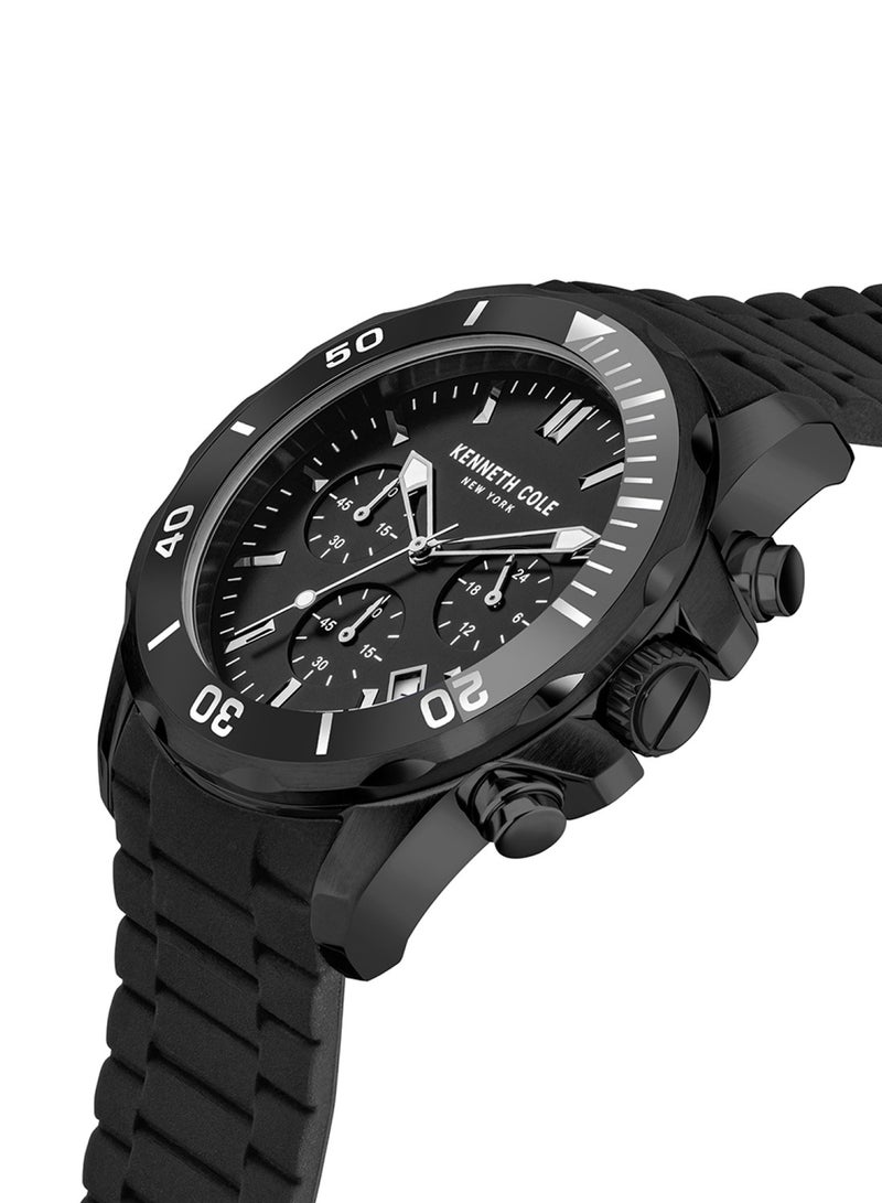 Kenneth Cole Men Fashion Silicone Quartz Watch KCWGO2105002 - Image 2
