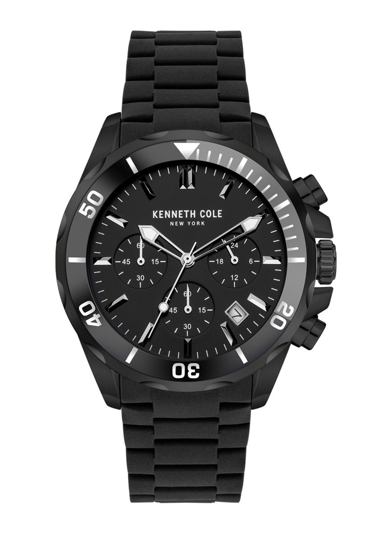 Kenneth Cole Men Fashion Silicone Quartz Watch KCWGO2105002 - Image 1