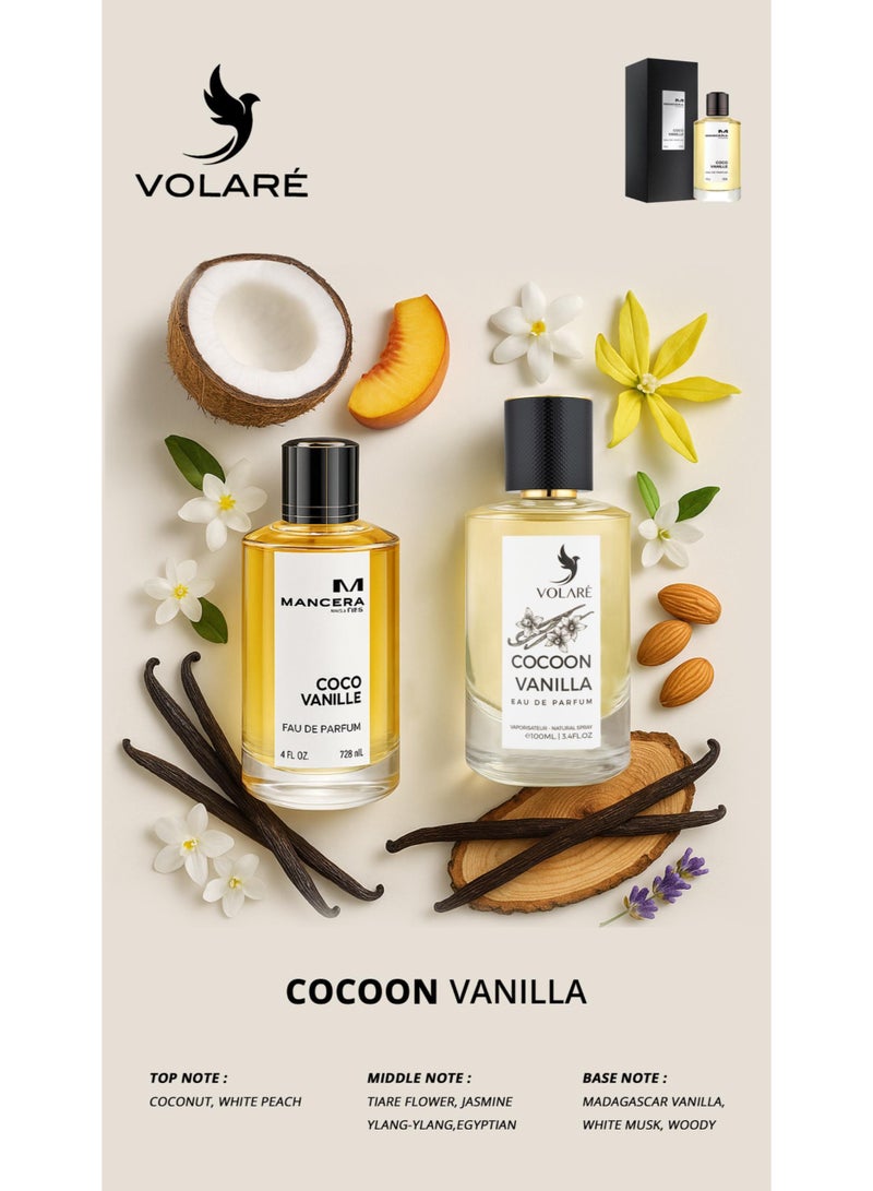 VOLARE Roselle Vanilla Eau De Parfum for Women - 100ml (Inspired by Rose Vanilla) - Image 3