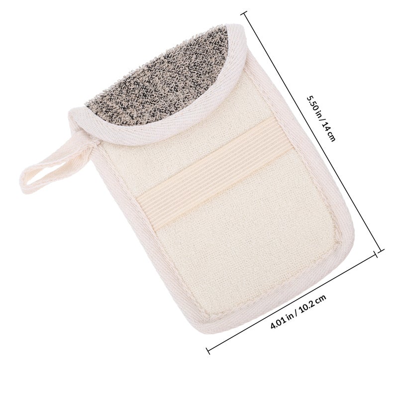 3Pcs Soap Saver Bags Flax Soap Bags Mesh Soap Saver Pouches Soap Foaming Bags - Image 2