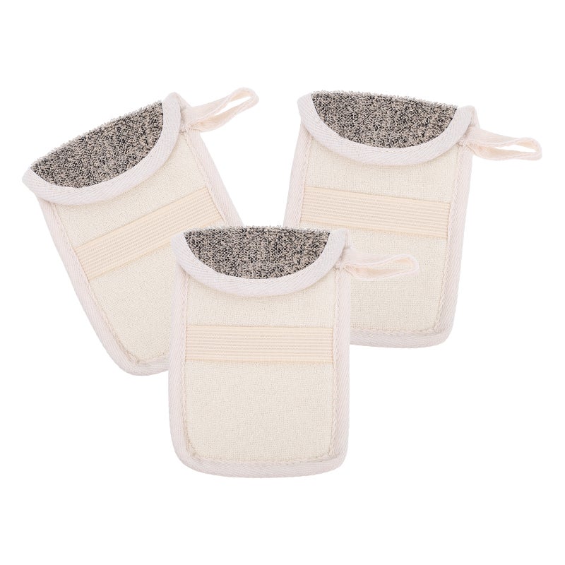 3Pcs Soap Saver Bags Flax Soap Bags Mesh Soap Saver Pouches Soap Foaming Bags - Image 1