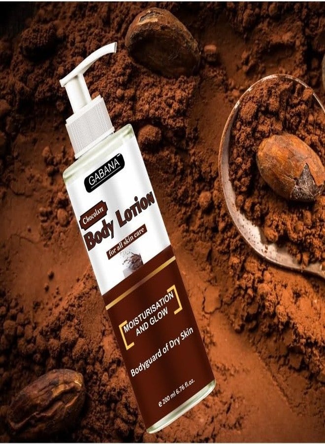 GABANA Chocolate Body Lotion for Smooth and Healthy Skin (Pack of 1, 200 ml)|BODY Lotion for Summer BODY Lotion for Dry Skin for Women and Men BoDY Lotion After Bath BOdY Lotion for Brightening Skin| - Image 3