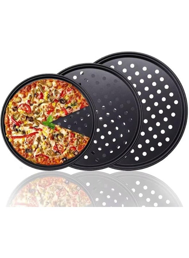 Oven tray for pizza and pastries – Baking tray suitable for direct oven use – For preparing pizzas and baked goods, dishwasher safe - AM - Image 1