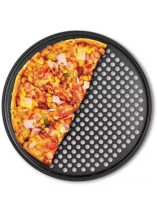 Oven tray for pizza and pastries – Baking tray suitable for direct oven use – For preparing pizzas and baked goods, dishwasher safe - AM - Image 2