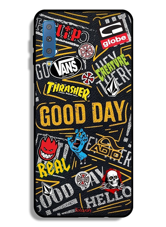 Tolwak غطاء حماية لهاتف Samsung Galaxy A7 (2018) Good Day - Image 1