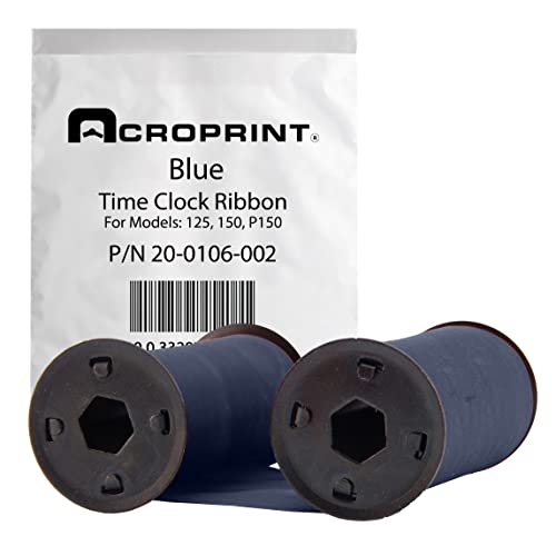 Acroprint 20-0106-002 Standard 125/150 Blue Ribbon For Model 125 and Model 150 Time Clocks - Image 5