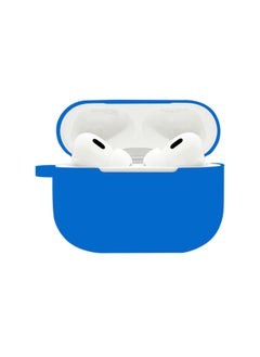 Generic Suitable For Airpods Pro2 Protective Case Silicone Case Airpods4 Apple Wireless Bluetooth Headset Case-Color:Dark Blue (with Hanging Ears 1.2mm)-Applicable Models:Airpods4 Naked  - Image 1
