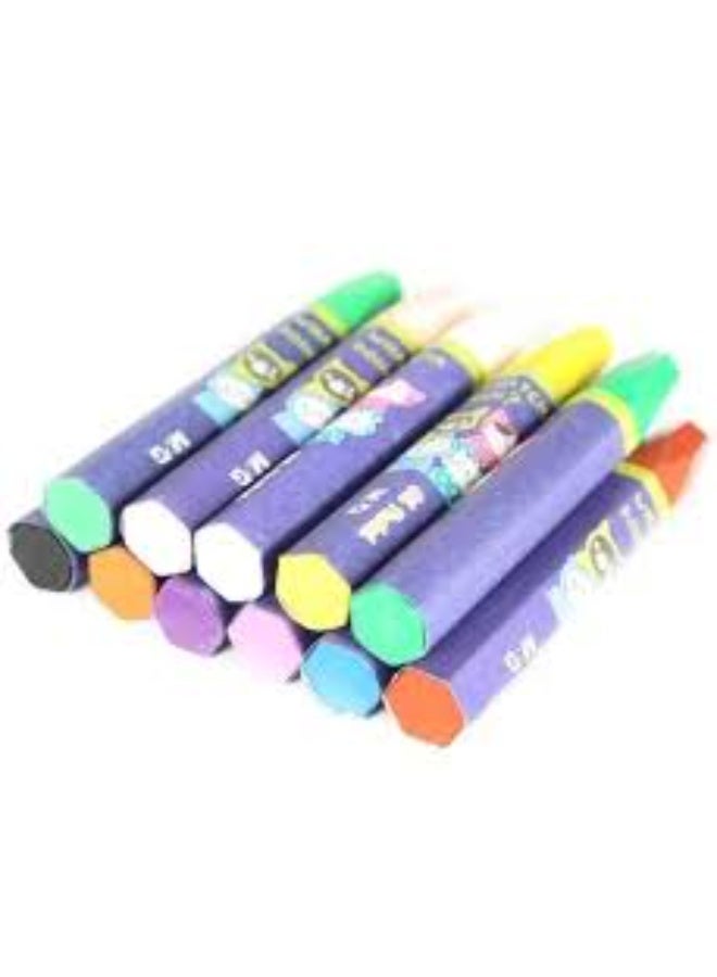 M&G oil pastel color 12 pcs, bright color drawing materials which have a soft buttery texture. - Image 2