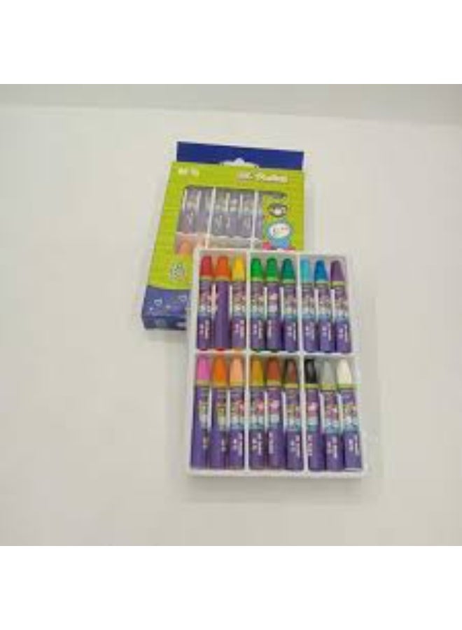 M&G oil pastel color 12 pcs, bright color drawing materials which have a soft buttery texture. - Image 3