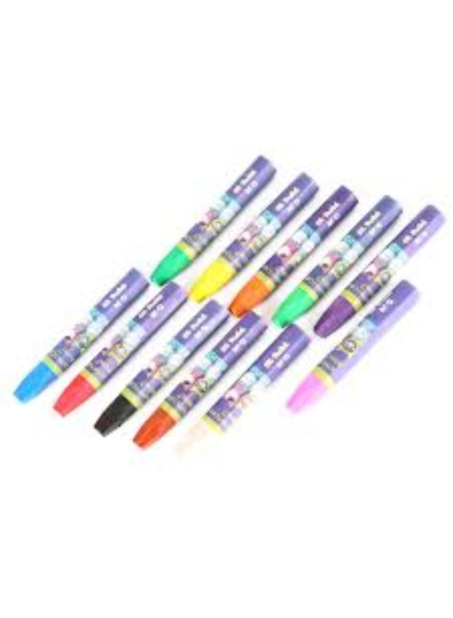 M&G oil pastel color 12 pcs, bright color drawing materials which have a soft buttery texture. - Image 4