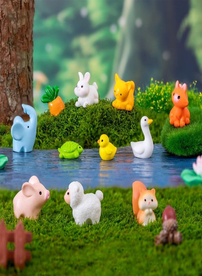 LOKIPA 30PCS Mini Resin Animals Figures, Tiny Resin Animal Miniature Garden Decor Micro Landscape Fairy Dollhouse Ornament for Fairy Garden, Dollhouse, Plant Pots, Bonsai Craft Decor - Image 1
