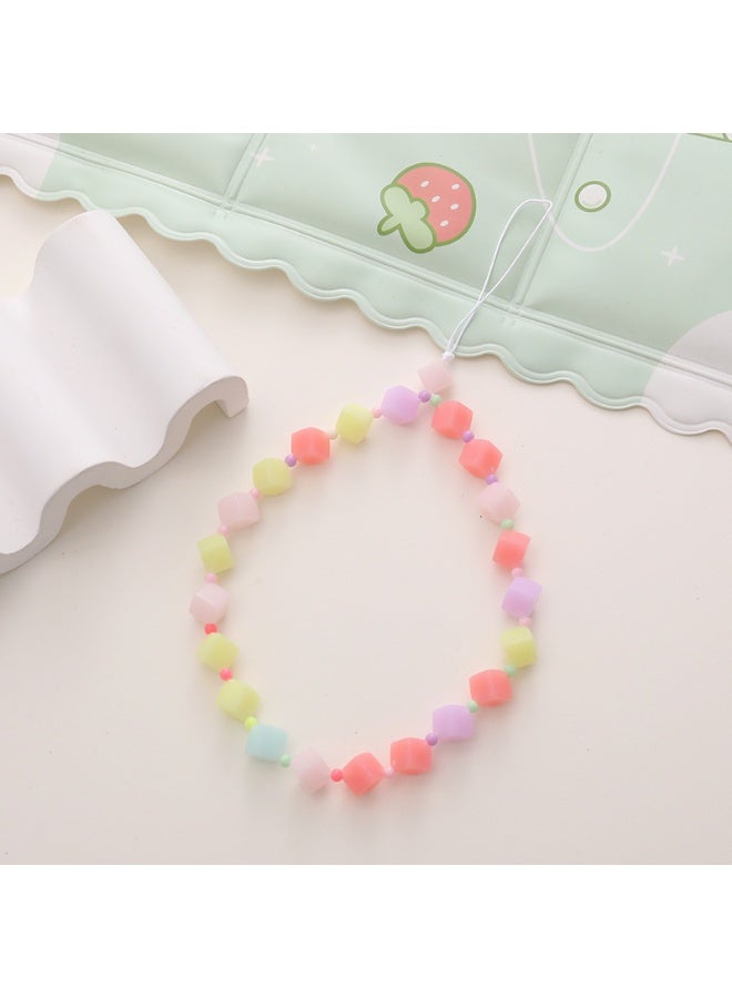 NIBEMINENT Phone Charm/ Chain Strap for Women Girls, Bow Cell Phone Case Lanyard Wrist Strap