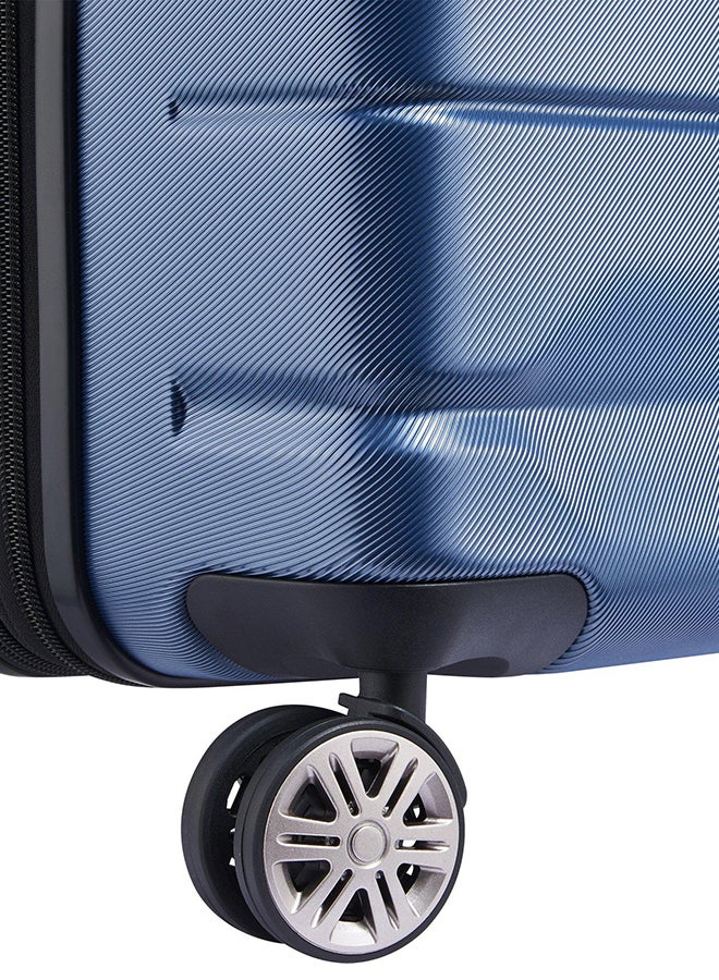 DELSEY Air Armour 4 Double Wheel Large Expadable Hard Trolley Case Size 78 CM / 31 Inch Blue  - Image 5