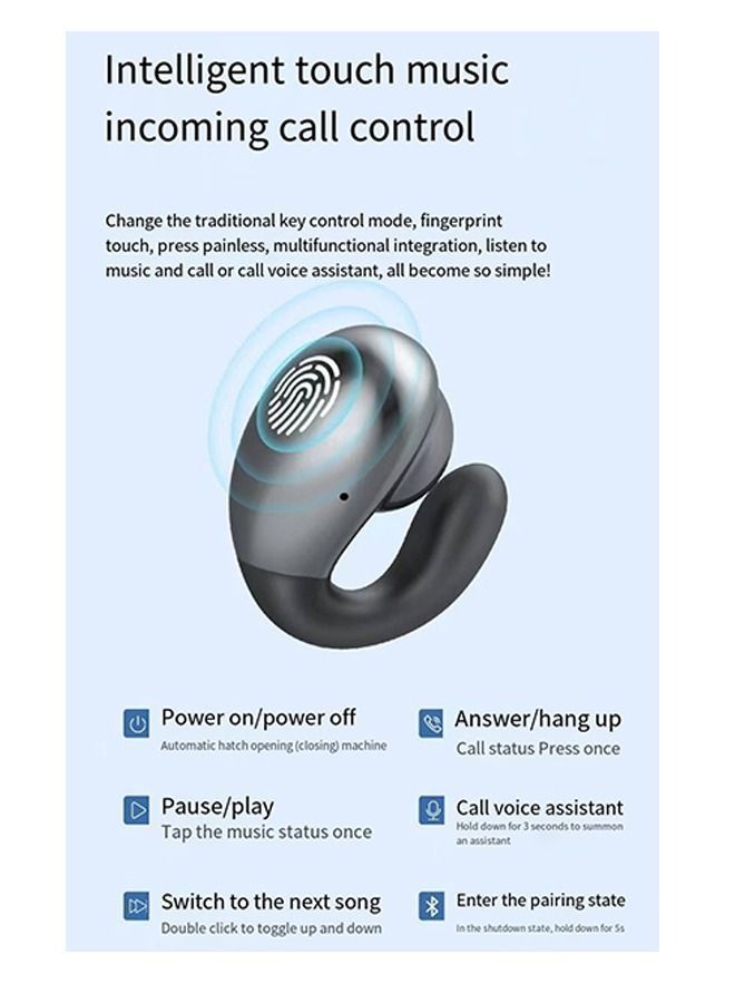 SAB Earclip wireless Bluetooth headset - bone conduction - common for business and sports - Image 2