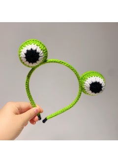 Stardew Handmade Crochet Bunny Ears Headband Fine hairband green frog