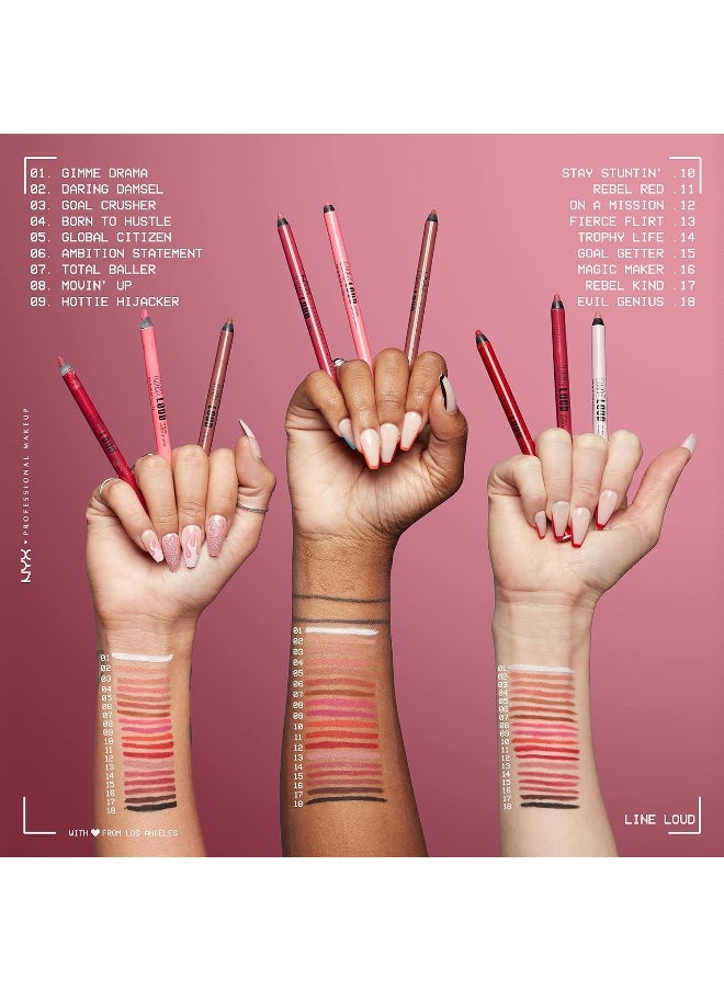 NYX PROFESSIONAL MAKEUP - قلم تحديد الشفاه لاين لاود موفين أب - Image 1