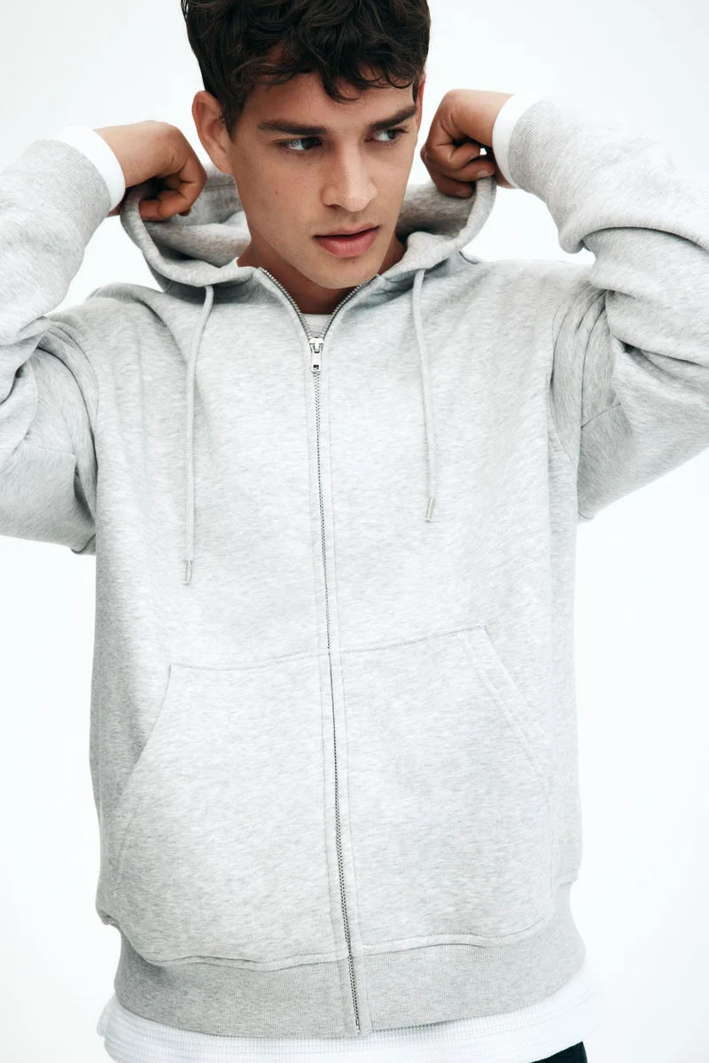 H&M Loose  Fit Zip-through hoodie