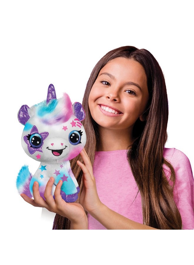 Canal Toys Canal Toys Airbrush Plush Large Purple Unicorn! Decorate, wash, Repeat! Customize Your own Spray Art Plush with Markers, 100+ Stencils. Ages 6+  - Image 2