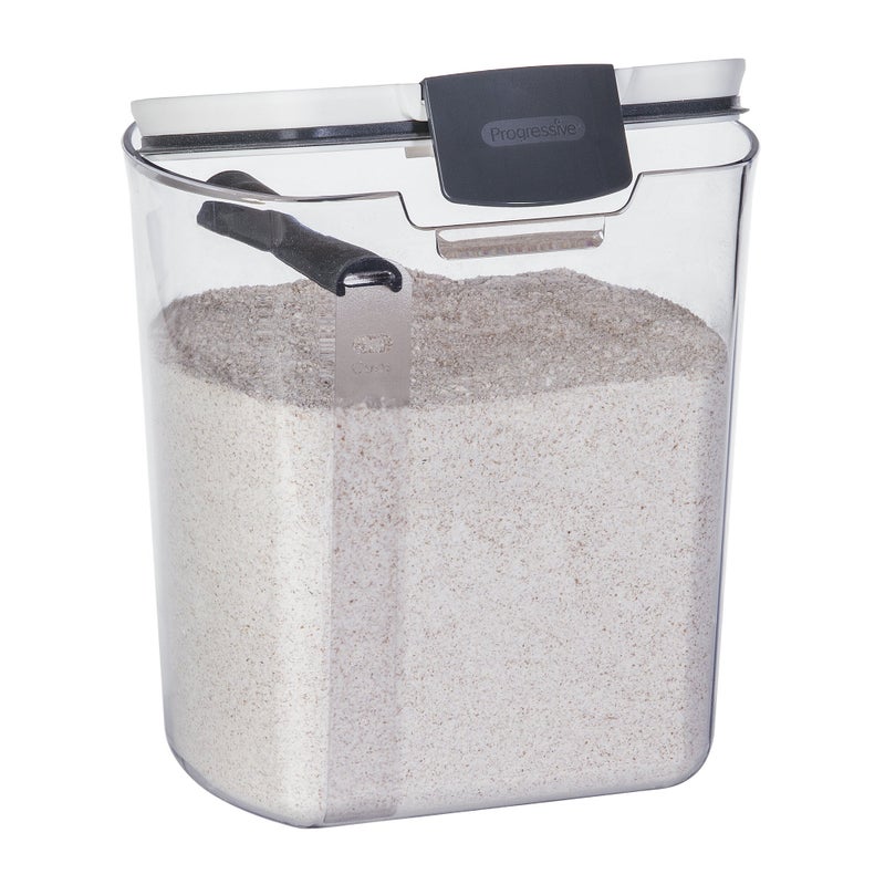 Progressive International Prepworks ProKeeper 2- Piece Kitchen Clear Food Baker's Kitchen Storage Organization Canister Set (Flour 4-Quart) - Image 3