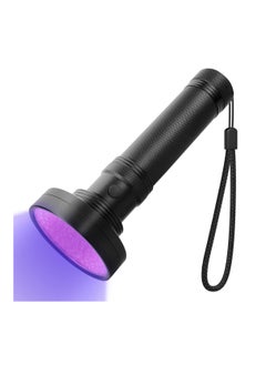 UV Flashlight Powerful Large 100 LED Black Light Flashlight Super Bright Blacklight Flashlight UV Light  Pet Urine Detector Light  Use for Dog Cat Urine Detection  Scorpions  Resin Curing