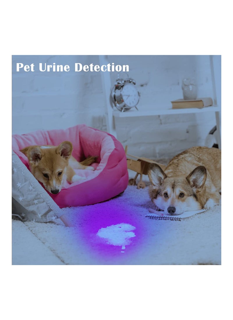 loca - UV Flashlight Powerful Large 100 LED Black Light Flashlight Super Bright Blacklight Flashlight UV Light  Pet Urine Detector Light  Use for Dog Cat Urine Detection  Scorpions  Resin Curing - Image 1
