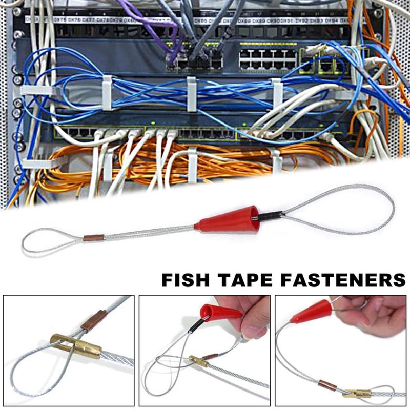 piercing 6PCS Professional Wire Puller for Electrician, Electrician Tools, Flexible Wire Lead Threading Device Tool, Duct Fish Tape Fastener for Cable Pulling - Image 2