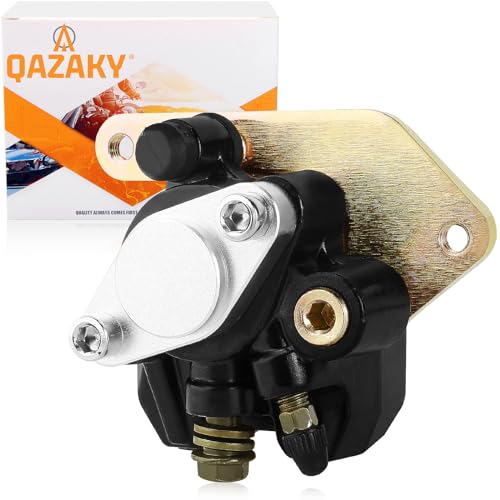 QAZAKY Rear Brake Caliper Compatible with Yamaha ATV YFM350 Warrior Wolverine Banshee YFZ350 350 Blaster YFS200 200 Raptor YFM125 YFM250 YFM660 125 250 660R Suzuki Quadsport Quadrunner LT230 230