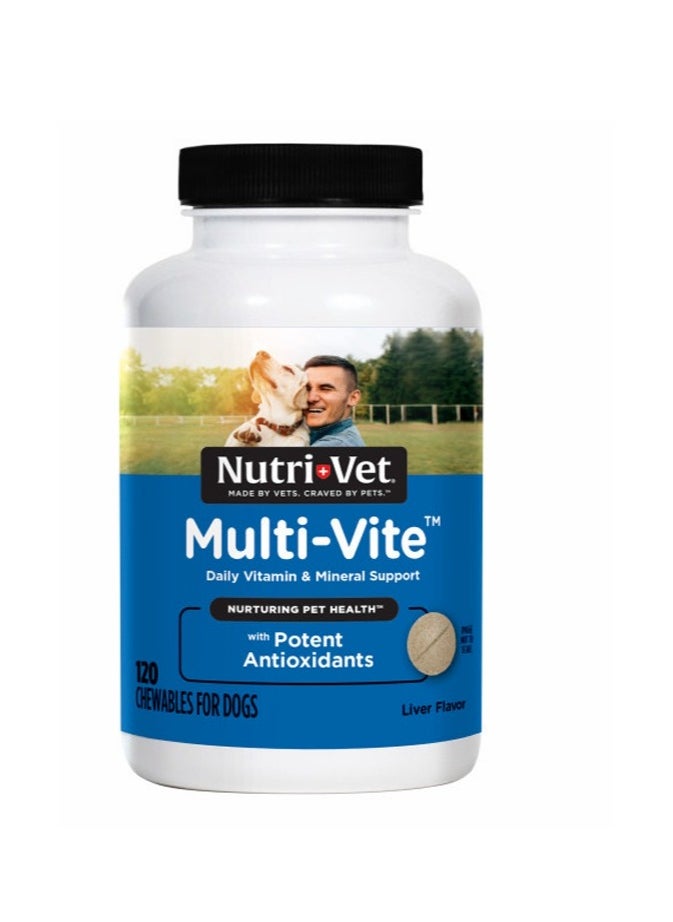 NUTRI FIT Nutri-Vet Multi-Vite Liver Dogs x120 Chew 