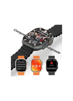 Generic T1000 Ultra NFC Smart Watch with Bluetooth Calls and Wireless Charging (Black) Virgin New Latest Version  - Image 1