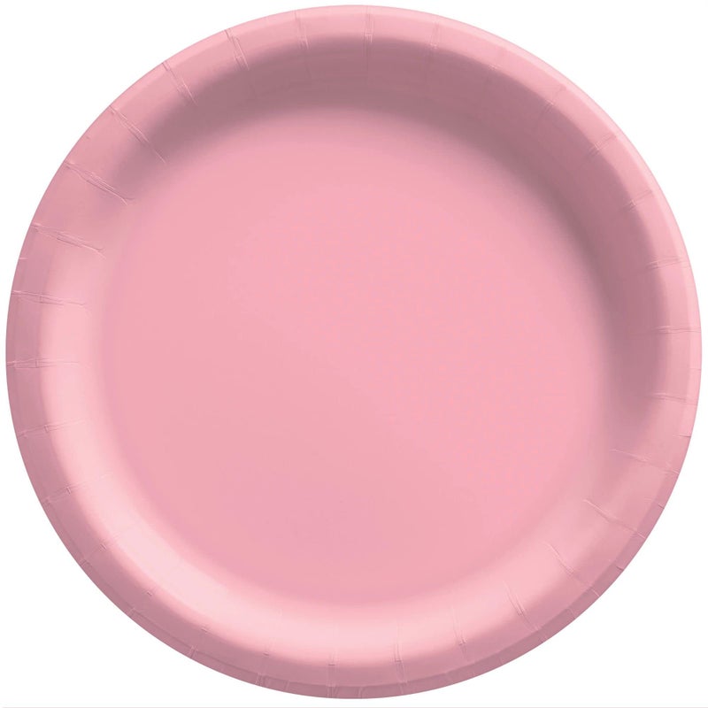 Amscan New Pink Round Paper Plates - 6.75" (50 Pc) - Sturdy & Eco-Friendly Party Essentials - Perfect for Celebrations & Events - Image 5