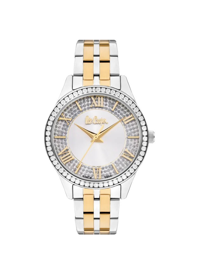 لي كوبر Women's Watch, Analog Display and Metal Strap - LC07928.310, Silver
