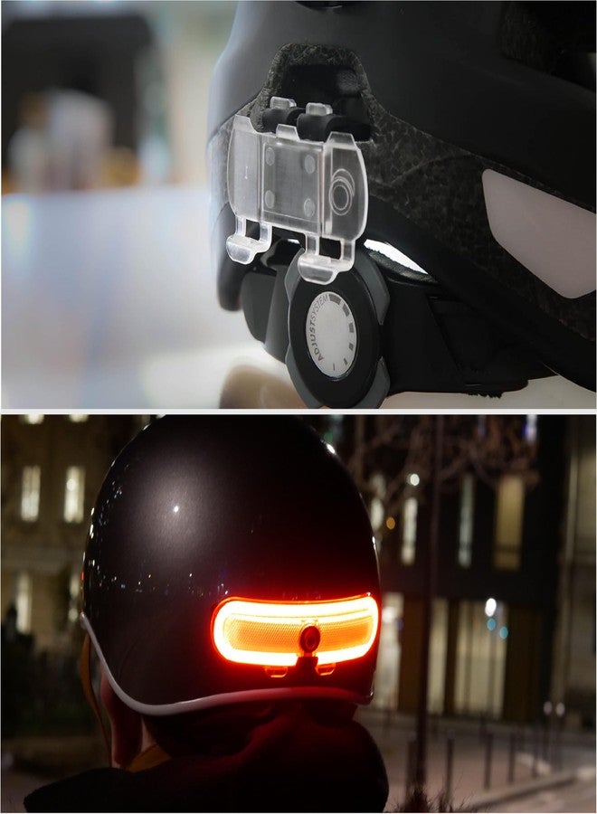 Overade مجموعة التوصيل العالمية من أوفريد - 2 حزام إضافي وحامل ضوء (لوم، تورن) - متعدد التركيب (مقود، أنبوب المقعد، رف الأمتعة، خوذة) - أسود، مقاوم للماء - Image 5