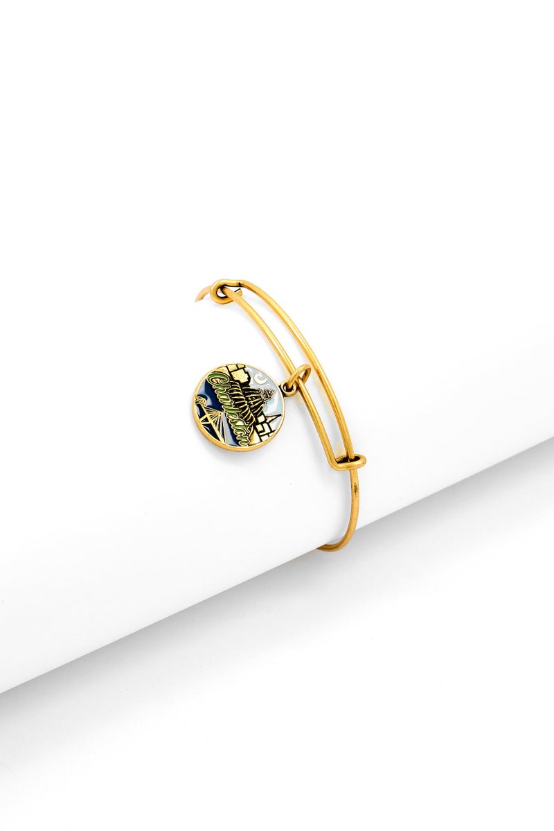 ALEX AND ANI Women Stainless Steel Charleston EWB Rafaelian Bracelet, Gold - Image 1