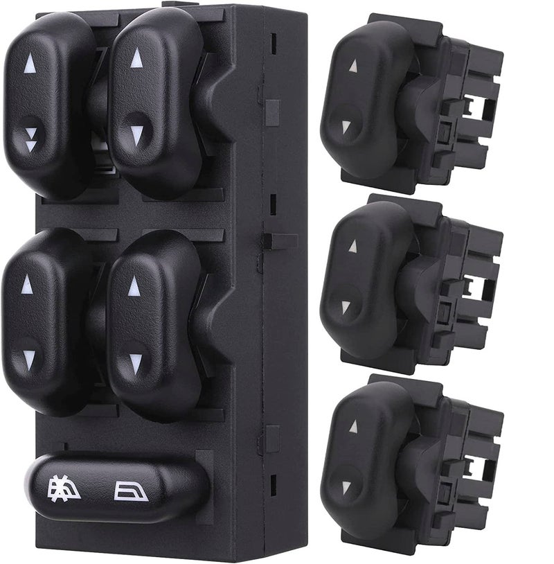 AiYiGu Driver Side Switch & 3 Passenger Window Switches, Compatible with 2004-2008 Ford F150, 2003-2006 Ford Expedition, 2003-2008 Crown Victoria, Lincoln Mark LT, Mercury Marauder and Grand Marquis - Image 1