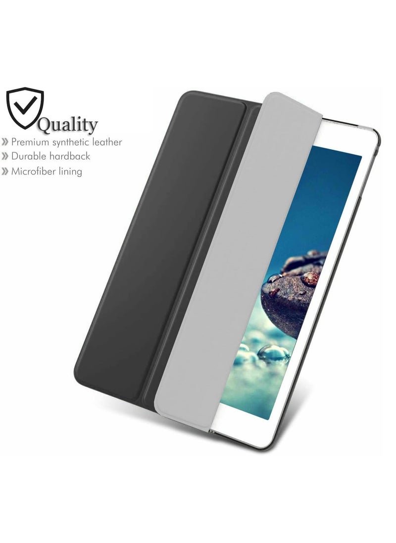 Case for iPad 9.7 inch 2018 / 2017 6th/5th Generation, iPad Air 1 and iPad Air 2, PU Leather Ultra-Slim Lightweight with Translucent Frosted back Smart Case Cover, Auto Wake/Sleep.Multi Colours