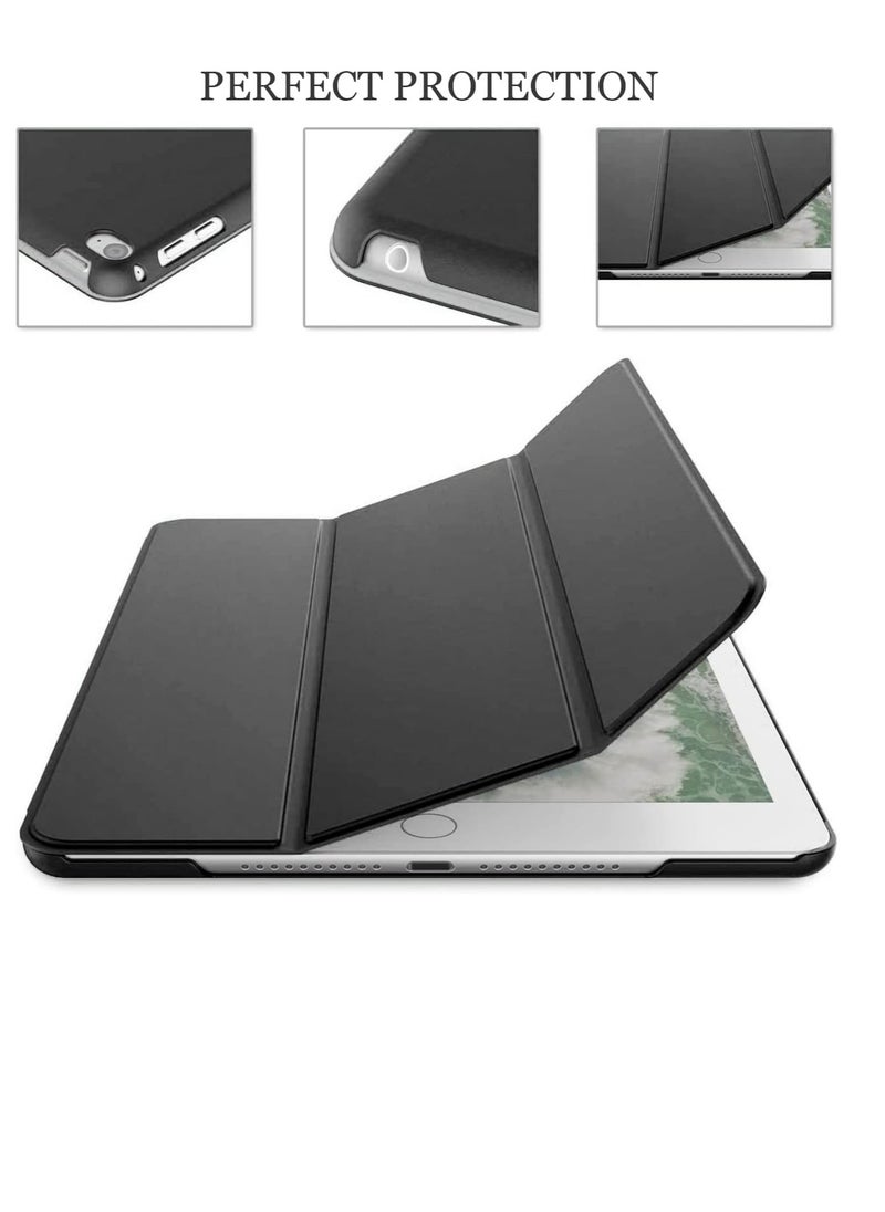 Case for iPad 9.7 inch 2018 / 2017 6th/5th Generation, iPad Air 1 and iPad Air 2, PU Leather Ultra-Slim Lightweight with Translucent Frosted back Smart Case Cover, Auto Wake/Sleep.Multi Colours