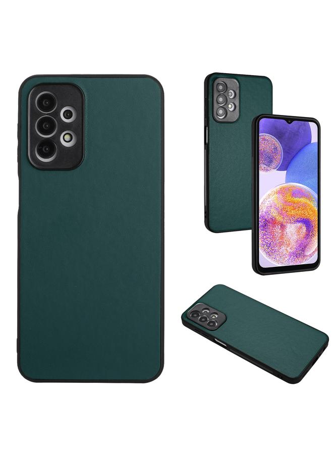 جراب فردي بنمط جلدي لهاتف Samsung Galaxy A23 مقاس 165.4 مم R20 (أخضر)