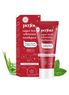 Perfora Super Fresh Toothpaste -100G, With Cooling Crystals | Helps Prevent Bad Breath | Sls Free Toothpaste For Adults | Enamel Safe Teeth Whitening Tooth Paste | Formulated With Imercare Perl White  - Image 1