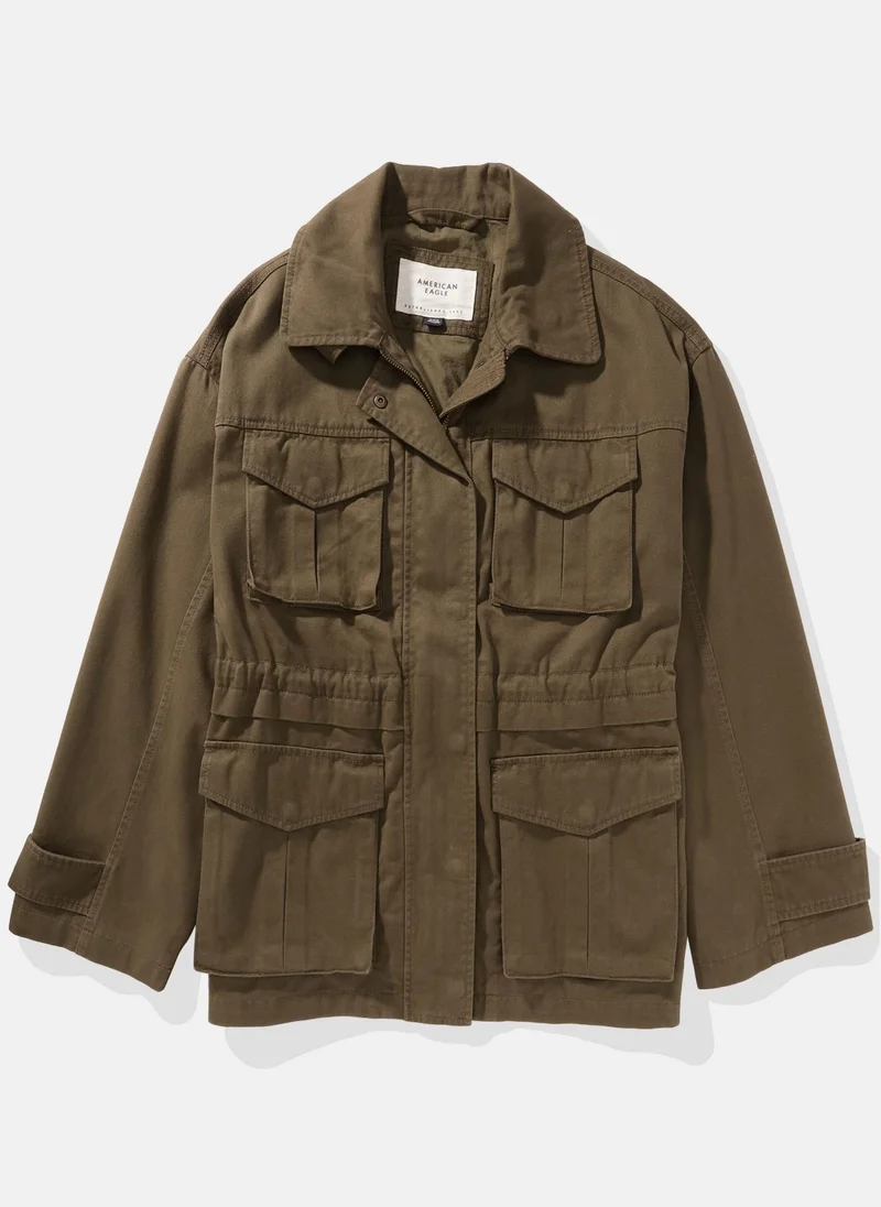 امريكان ايجل Zip Through Cotton Jacket