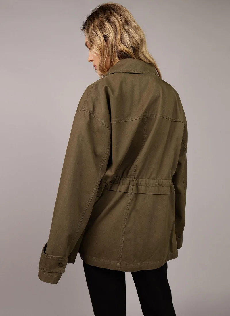 امريكان ايجل Zip Through Cotton Jacket